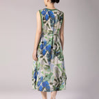 Sleeveless Crepe De Chine Silk Dress For Women