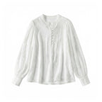 Heavy Embroidered Sequined Silk Top! Versatile Mulberry Silk Shirt With See-Through Sleeves, Sun Protection, Western Style, New Summer Style For Women