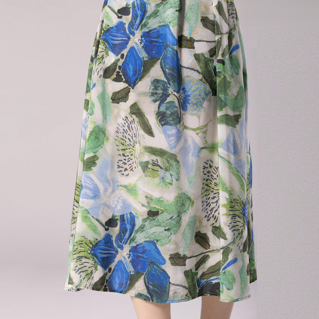Sleeveless Crepe De Chine Silk Dress For Women
